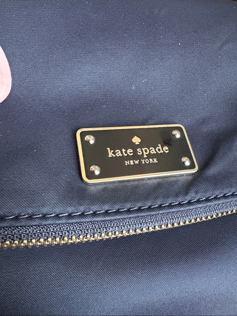 Kate Spade Blake Avenue Miri Black Nylon Flap Shoulder Bag Satchel with D-rings - Picture 3 of 17
